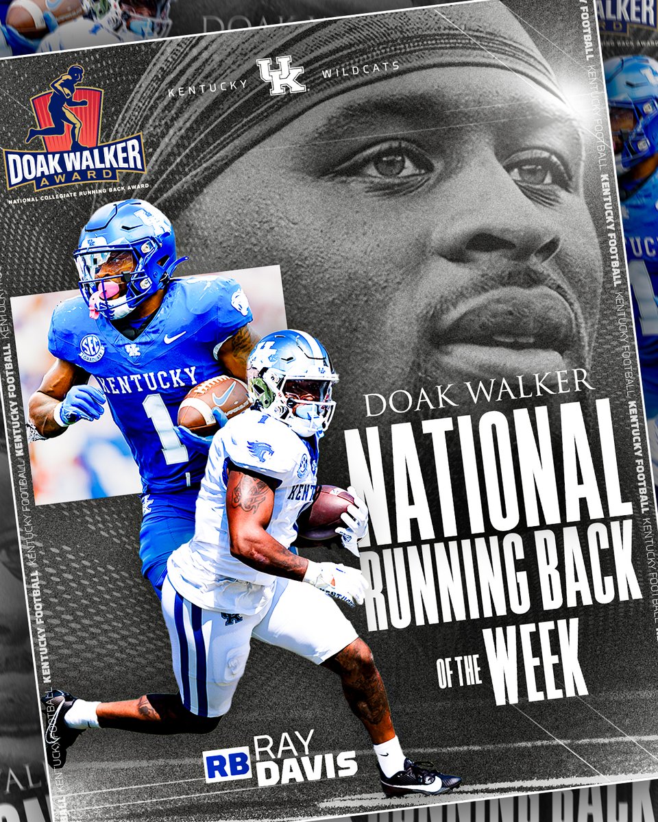 Ray Davis is the <a href="/DoakWalkerAward/">Doak Walker Award</a> National Running Back of the Week.

📰🔗 bit.ly/3PJA7TQ
