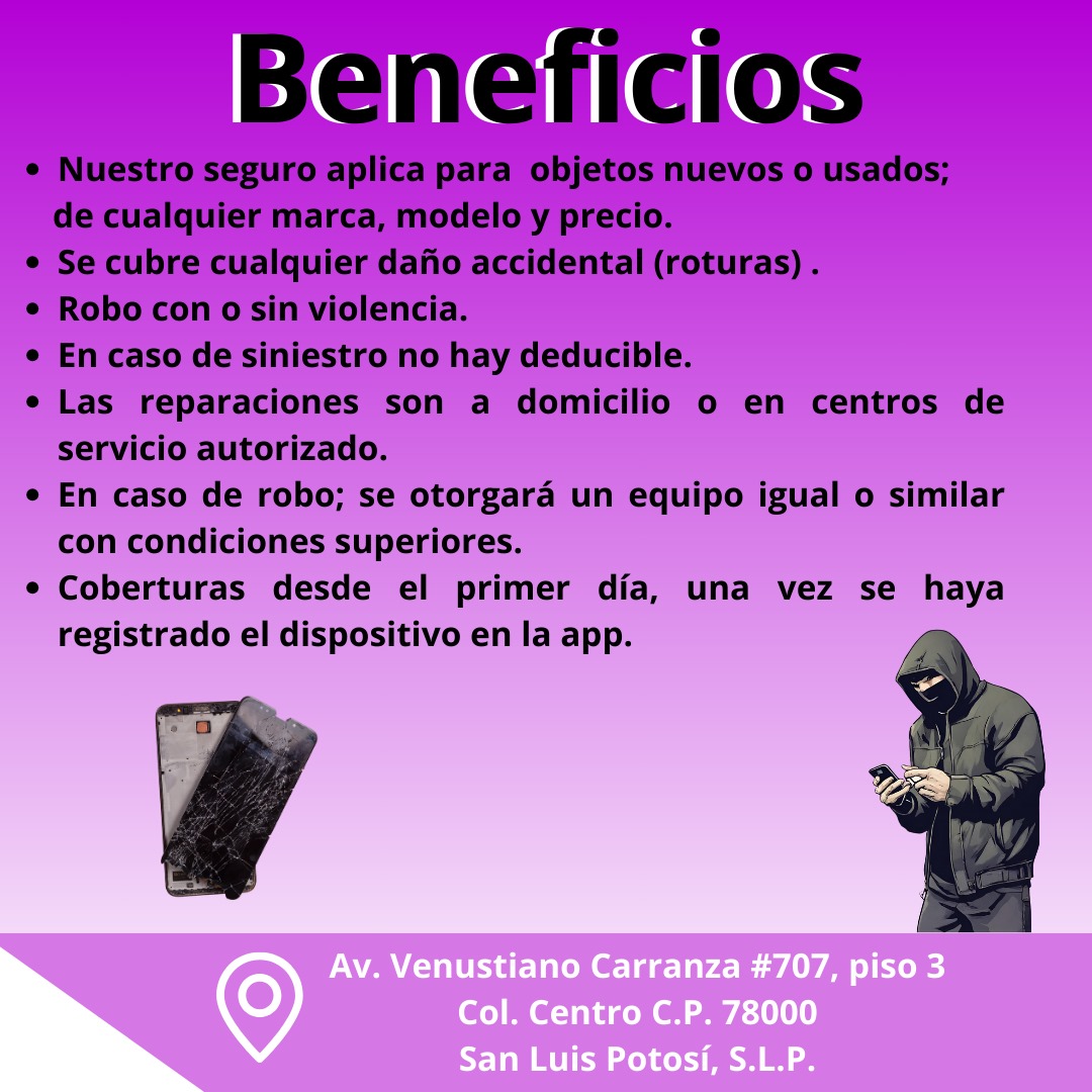 ¡ASEGURA TUS DISPOSITIVOS MÓVILES!

Contrata tu seguro para protegerte de robos, accidentes y más.

📱444 677 3100
📨atencion@for-des.com

Haz clic en el enlace para más información:
wa.me/message/ORZKTN…