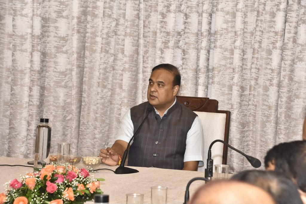 himantabiswa's tweet photo. Today at work: Reviewing various infrastructure projects in Assam, from power to roads. https://t.co/tdwQgHLGqe