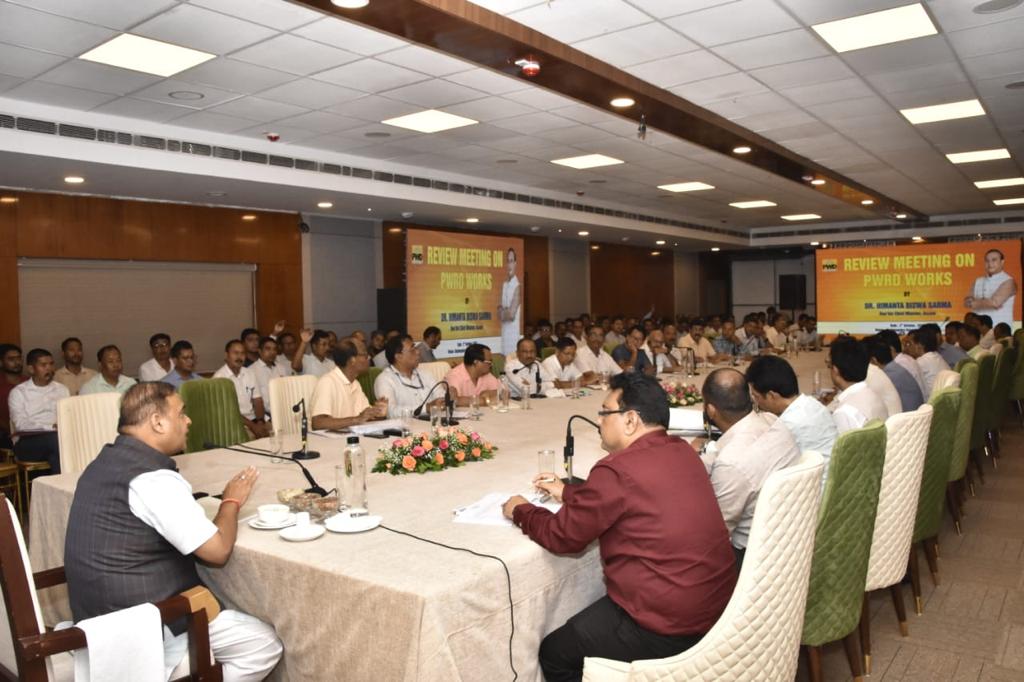 himantabiswa's tweet photo. Today at work: Reviewing various infrastructure projects in Assam, from power to roads. https://t.co/tdwQgHLGqe