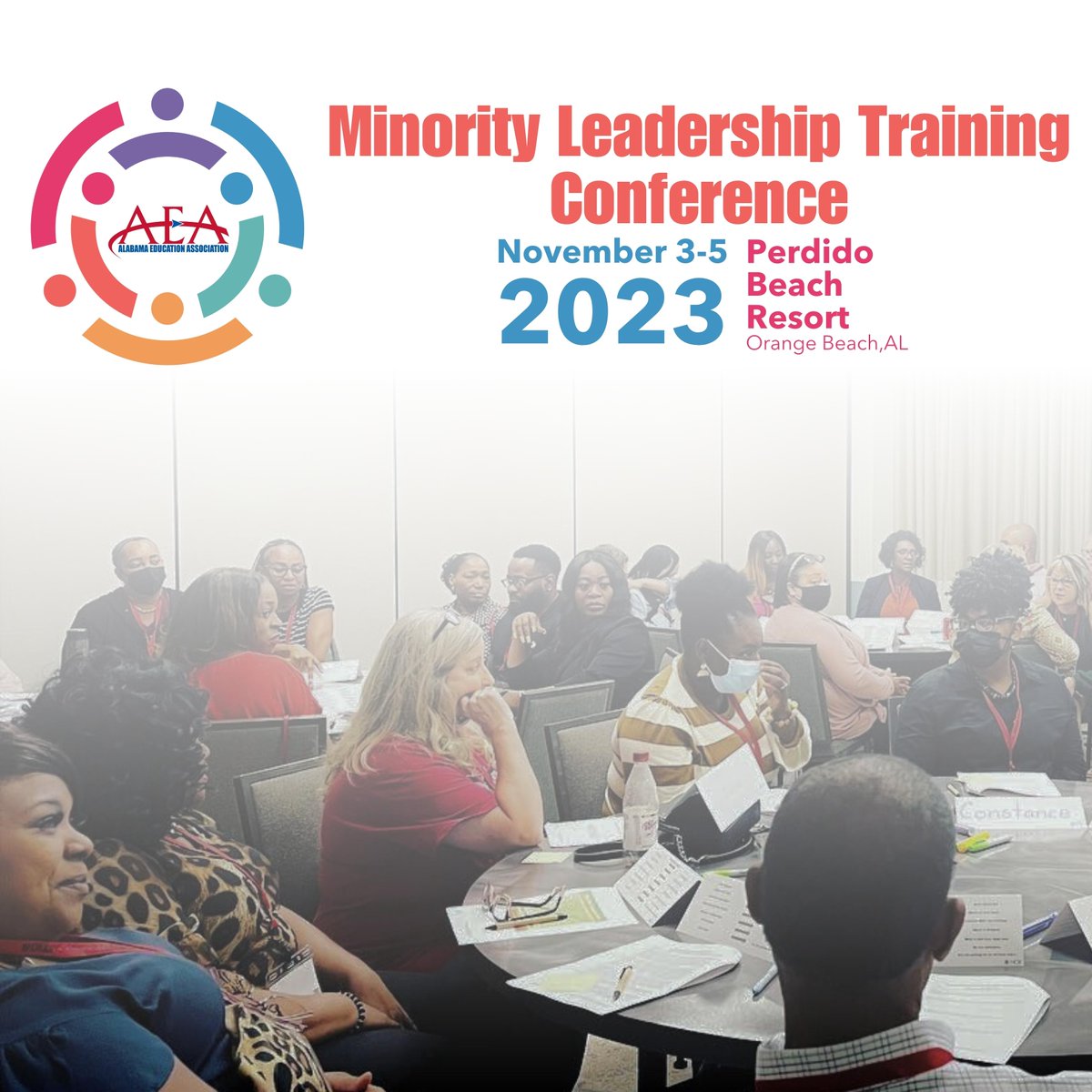 Register today for the Minority Leadership Training (MLT) Conference! The registration fee is $50 for AEA members and $250 for non-members. After October 31, the registration fee is $100, and is only available on-site. For more information, visit myAEA.org! #myAEA