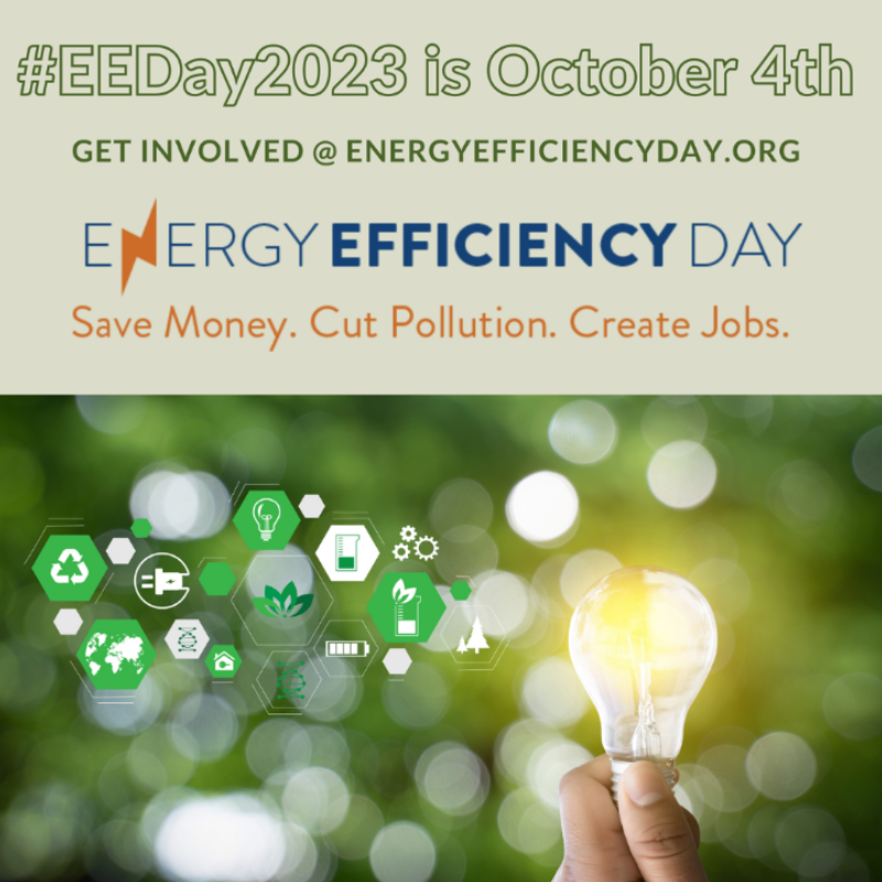 EcoEngineerInc's tweet photo. Tomorrow, October 4th, 2023, join us and celebrate the 7th annual nationwide Energy Efficiency Day by showcasing the incredible benefits of energy efficiency. 💡💰 #EEDay2023

#EEDay2023 #ecoengineering #energyefficiency https://t.co/RqI2E5OK4t
