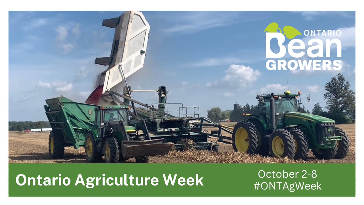 Ontario Agriculture Week celebrates the abundance of food our farmers produce, the Ontarians our industry employs, the rural communities we support, and the economic engine we fuel. How are you celebrating?

#ONTAgWeek #LoveONTFood #LoveCDNBeans #betterwithbeans #ontariobeans