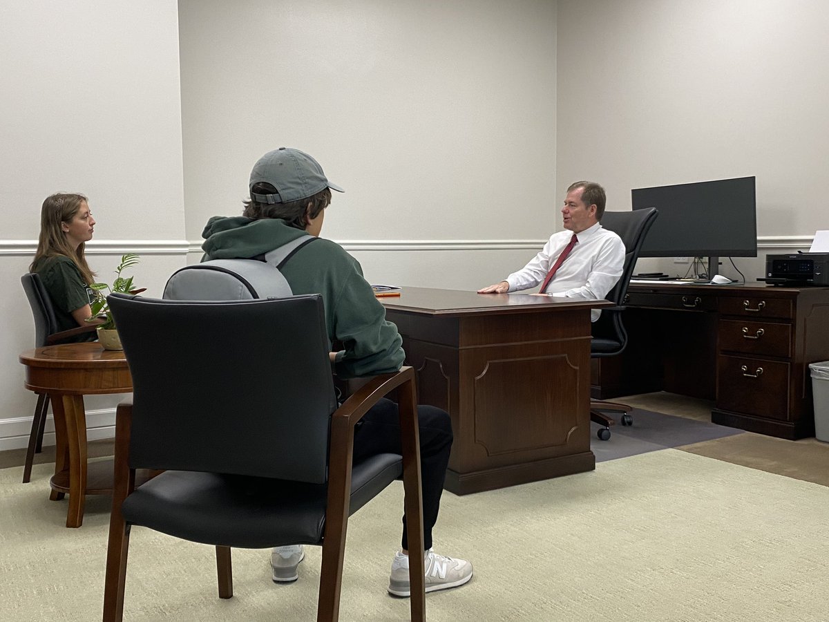 It was a pleasure to sit down with <a href="/toweryearbk/">Tower Yearbook</a> for an interview this morning! Now on to lunch with <a href="/TheMIAA/">The MIAA</a> Commissioner!