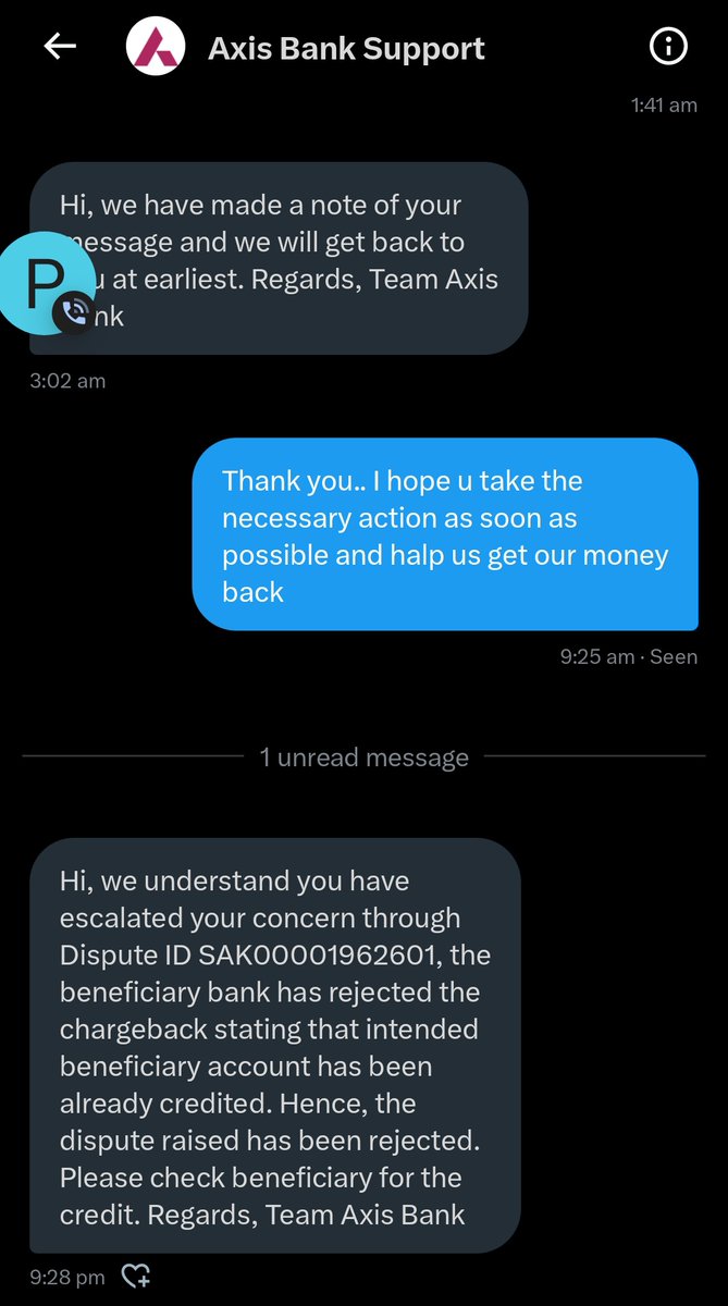 shreshthas80962's tweet photo. I want justice for my father🙏
No one is helping. Every way is looking as a dead end. Even the bank from which we lost money has taken a step back. Kindly help
@rbi
@AmitShah 
@myogiadityanath 
@dgpup 
@UPGovt 
@bankofbaroda 
@AxisBank 
#justice
#scam https://t.co/RCQkImmLbV
