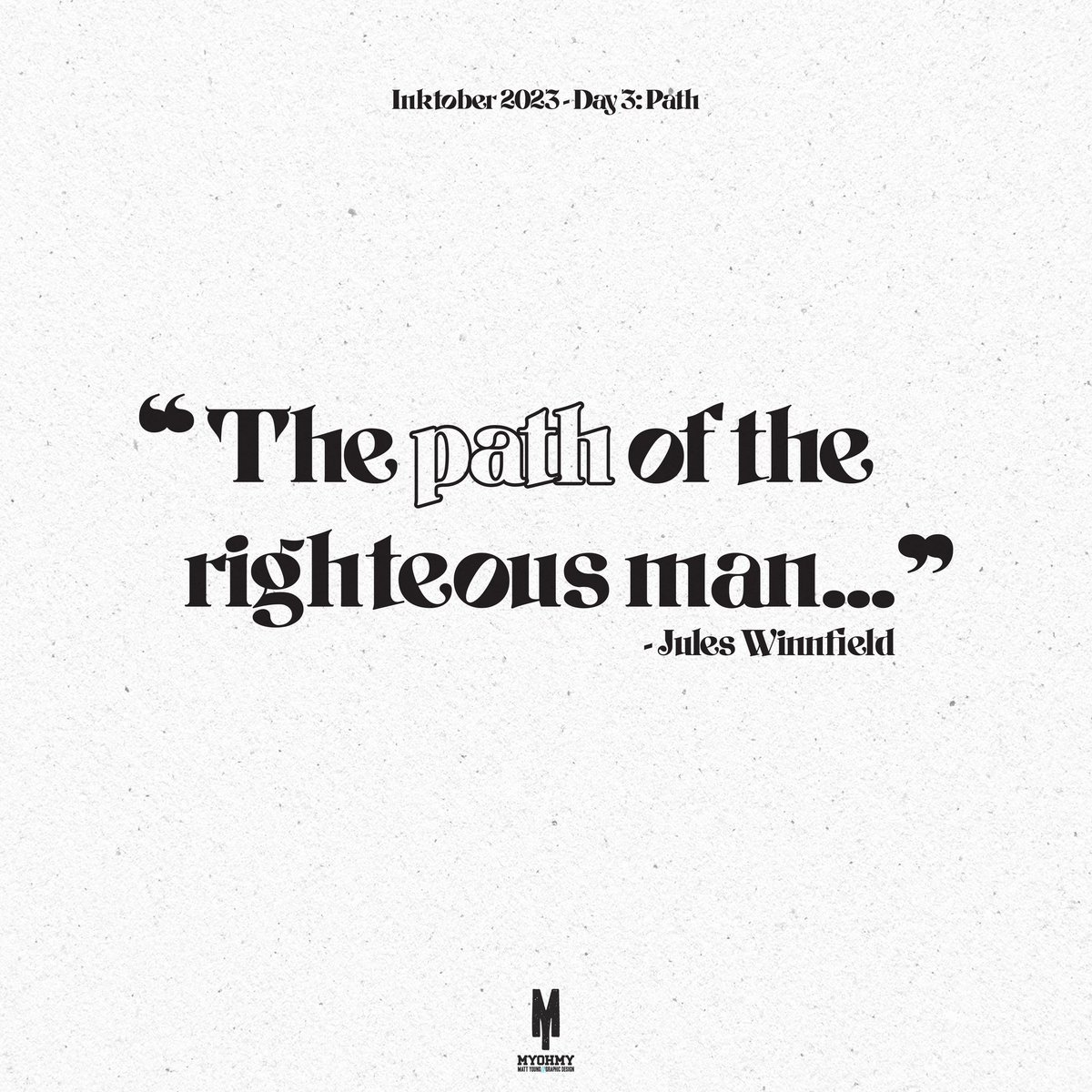myohmydesign's tweet photo. #inktober - Day 3/31: Path

'The path of the righteous man...'

#inktober2023 @Inktober #inktoberday3 #path #illustration #ipadpro #ipadproart #adobedraw #art #artist #vectorart #dotwork #pulpfiction #samualljackson #juleswinnfield https://t.co/lyssZZk0ZE