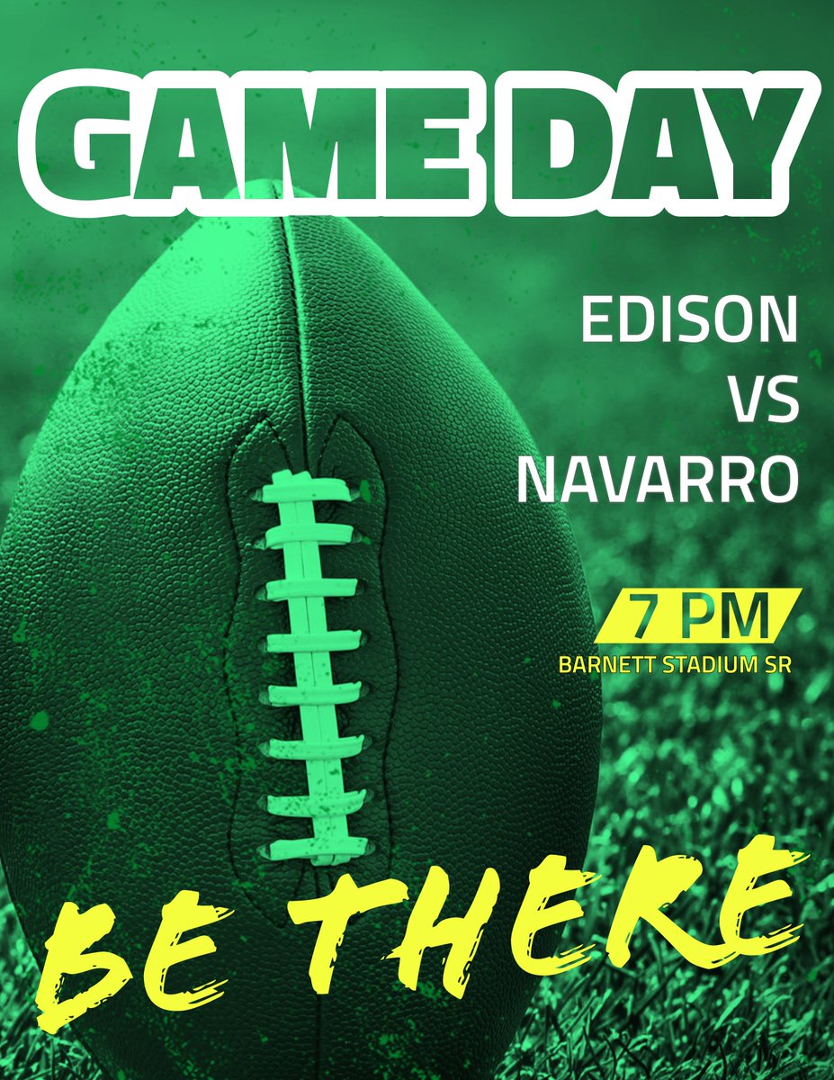 Edison MS Ranger Athletics (@edisonms_sports) on Twitter photo BE THERE! 🏈📣
7pm @ Barnett Sr.
Edison vs Navarro
<a href="/NirmolLim/">Nirmol Lim</a> @TeamHISD @Edison_school
<a href="/donawhi/">Donna Dickson-White</a> <a href="/SNGonzalez7/">Sandra Gonzalez</a> <a href="/MsWebb1/">Coach Webb</a> <a href="/MrGuzmanHISD/">Johnatan Guzman</a> <a href="/HISDAthletics/">Houston ISD Athletics & UIL Academics</a> <a href="/HoustonISD/">Houston ISD</a> BE THERE! 🏈📣
7pm @ Barnett Sr.
Edison vs Navarro
<a href="/NirmolLim/">Nirmol Lim</a> @TeamHISD @Edison_school
<a href="/donawhi/">Donna Dickson-White</a> <a href="/SNGonzalez7/">Sandra Gonzalez</a> <a href="/MsWebb1/">Coach Webb</a> <a href="/MrGuzmanHISD/">Johnatan Guzman</a> <a href="/HISDAthletics/">Houston ISD Athletics & UIL Academics</a> <a href="/HoustonISD/">Houston ISD</a>