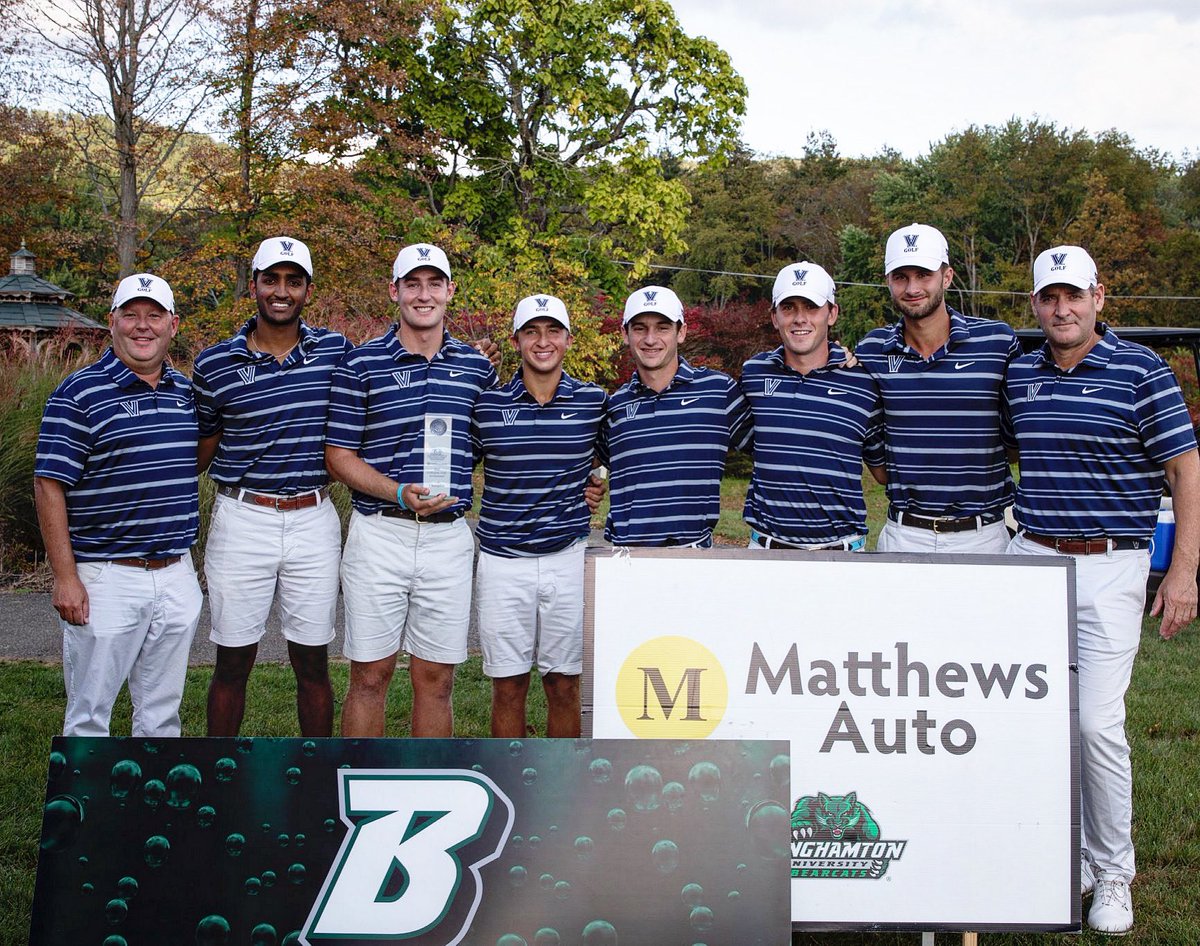 NovaAthletics's tweet photo. Mathews Auto Collegiate CHAMPS 🏆 ⛳️ Congrats, @villanovagolf 👏 #GoNova https://t.co/xVojCxGqXb