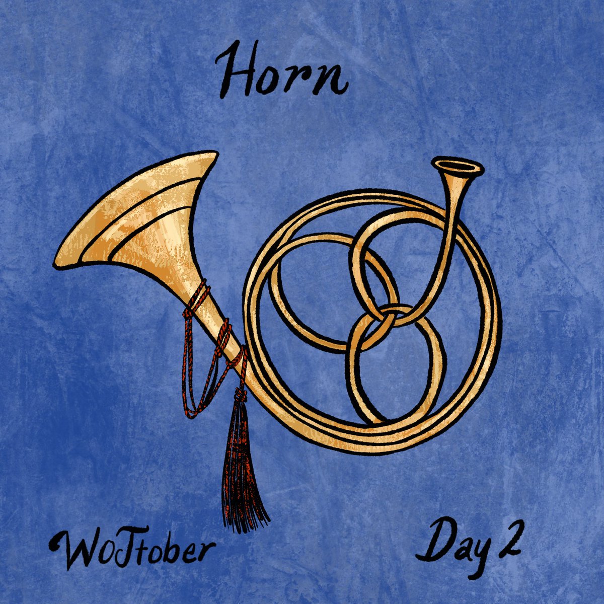 AvrinyDo's tweet photo. I forgot to do alt text on my last one! I’m sorry 😣 
Day 2 of #WoTtober horn 
#WheelOfTime https://t.co/IaarfH4UEe