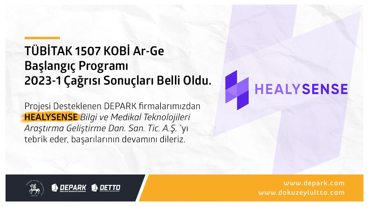 deparktgb's tweet photo. Projesi Desteklenen DEPARK firmalarımızdan HEALYSENSE Bilgi ve Medikal Teknolojileri Araştırma Geliştirme Dan. San. Tic. A.Ş ’yı
tebrik eder, başarılarının devamını dileriz.

#universitemdeu #dokuzeylultto #deparktgb #healysense https://t.co/rTUY46Je33