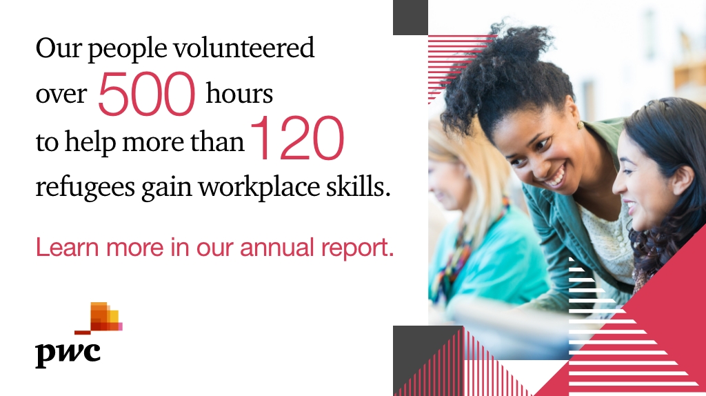 Powered by firmwide volunteers and in line with our social mobility action plan, PwC UK has expanded its partnerships with organisations that help refugees this year. Learn more in our latest Annual Report url.pwc.com/VpKlk69 #PwC2023AR