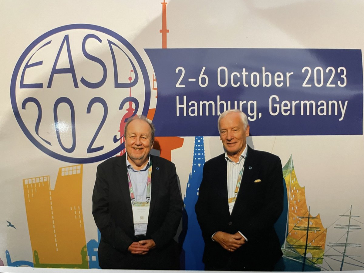 PDGN_Diabetes's tweet image. Secretary General Adrian Sanders and Co-Chair Sir Michael Hirst finding time to smile at the camera 😁

#EASD2023 #PDGN @EASDnews