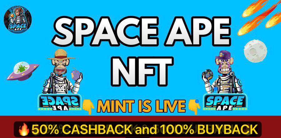 🐒 Space Ape 🐒 | SpaceApeNFTs Mint is live 🔥 tweet media