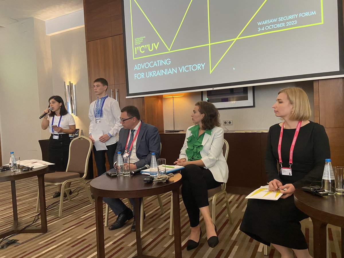 AmbAustrii's tweet photo. Austrian 🇦🇹 Minister Of Justice @Alma_Zadic supporting @WarsawForum on “Criminal Accountability for Russia’s Aggression against Ukraine” 🇺🇦 together with @Eurojust Ladislav Hamran, Olha Aivazovska, Mietek Boduszynsku &amp; Katerina Ryabiko! #NoImpunity 🇪🇺 https://t.co/tpqLjrZlMK