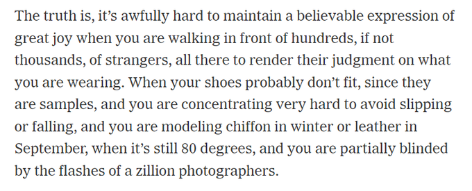 Why runway models don't smile. https://t.co/HMIHtG6Qrn https://t.co/dX7TYtqdzF<a href="/tag/recruiting"class="tags"><span>#recruiting</span></a>