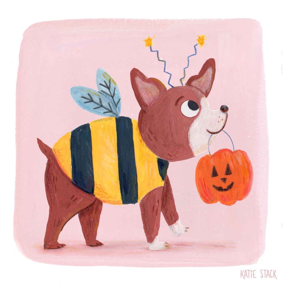 KatieStackDraws's tweet image. Oops forgot to post my entries for #peachtober23 and #scbwiartober here! 

Bee &amp;amp; Fur 🐝

#peachtober #scbwi