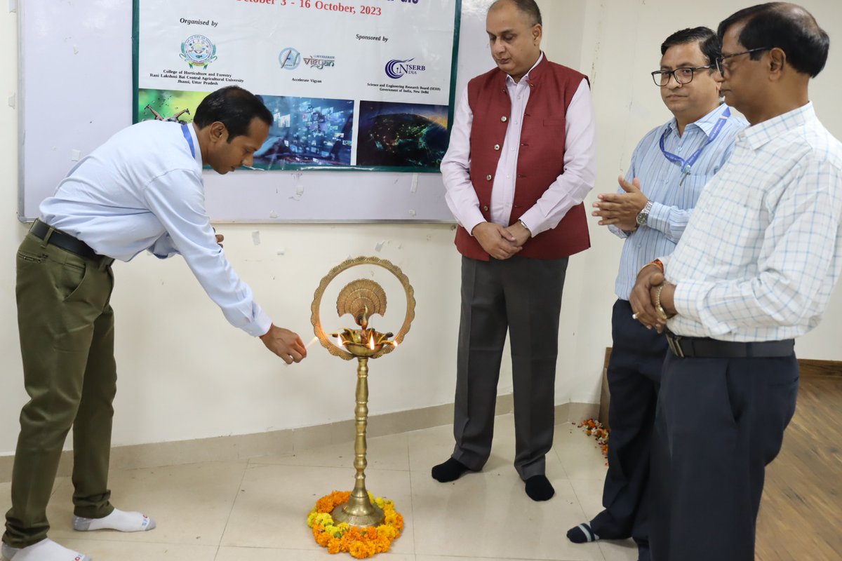rlbcaujhansi's tweet image. Inauguration of Two weeks DST Funded Workshop on “Protected Habitat Management using Digital Image Processing &amp;amp; GIS” (3-16 October, 2023) at RLBCAU, Jhansi
@AgriGoI @icarindia @nstomar