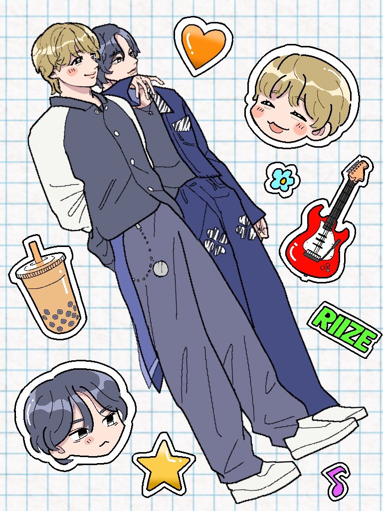 ri_riize_'s tweet image. ウォンタロ🎸🧡🧋

#RIIZE  #RIIZEfanart  #WONBIN  #SHOTARO