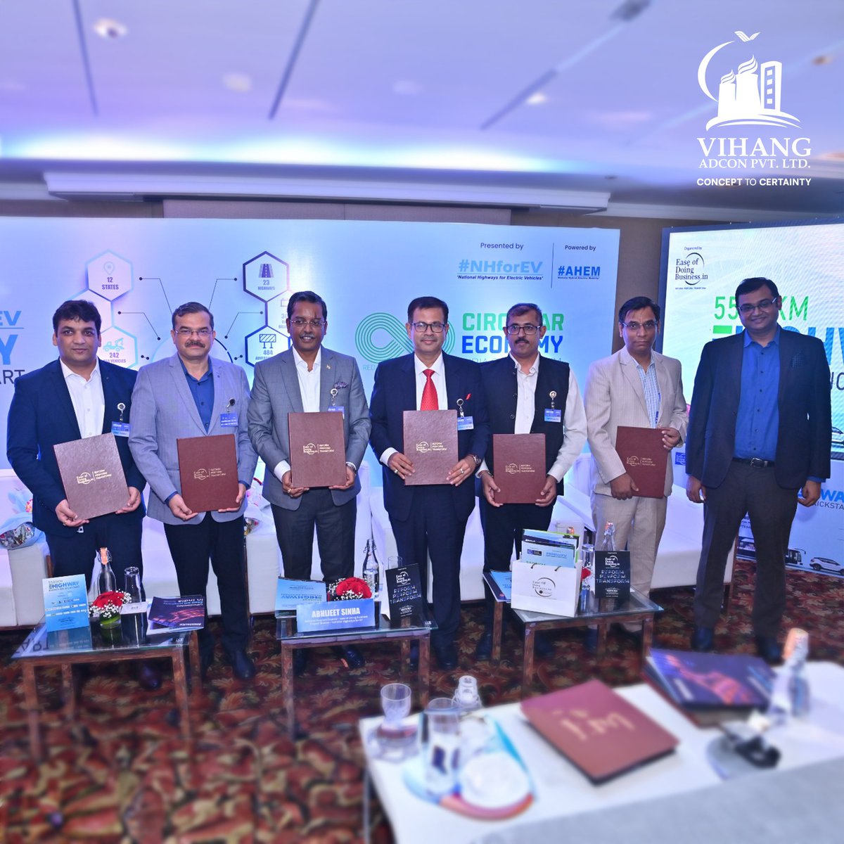 VihangAdcon's tweet photo. Vihang ADCON is thrilled to announce a major milestone in sustainable transportation! We've officially partnered with Mr. Abhijeet Sinha, Project Director- NHEV, Technocrat, for the pioneering NHforEV project, a game-changer in the realm of electric vehicles. 🤝 https://t.co/rAGSNw3byV