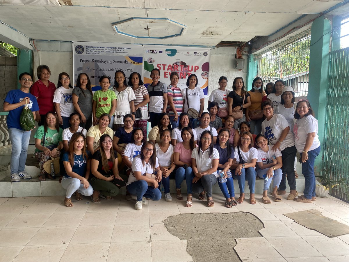 The Philippine Normal University (PNU) - SECRA team conducted a successful start-up event on September 29, 2023, at the Barangay Hall of Barangay Lalaguna, Lopez, Quezon.