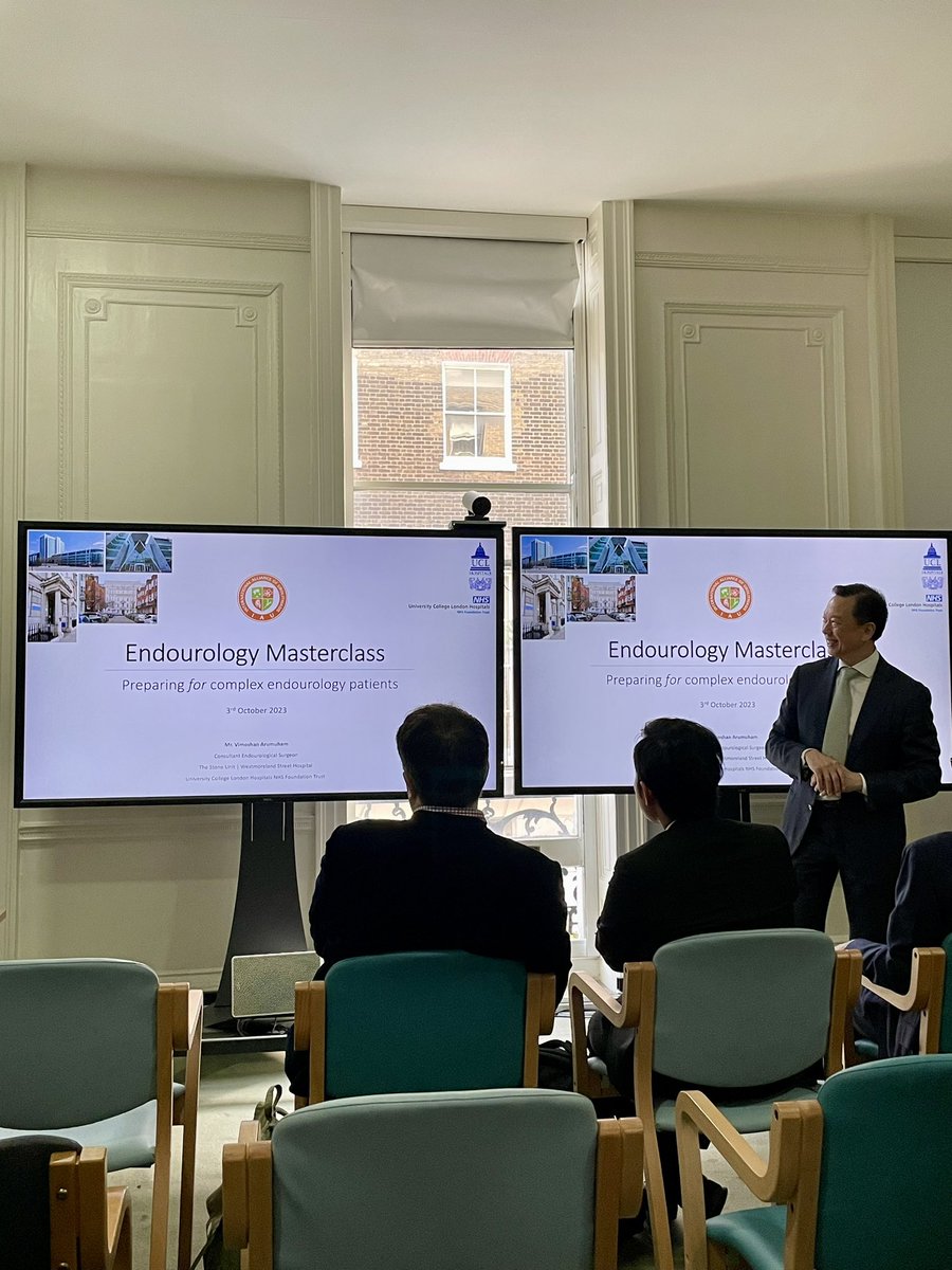 in London for @uclh and IAU Endourology Masterclass hosted by Mr Choong and Mr Arumuham with a great faculty of masters and international friends @drkemalsarica @zeng_guohua @GiorgioMazzon @fpanthier