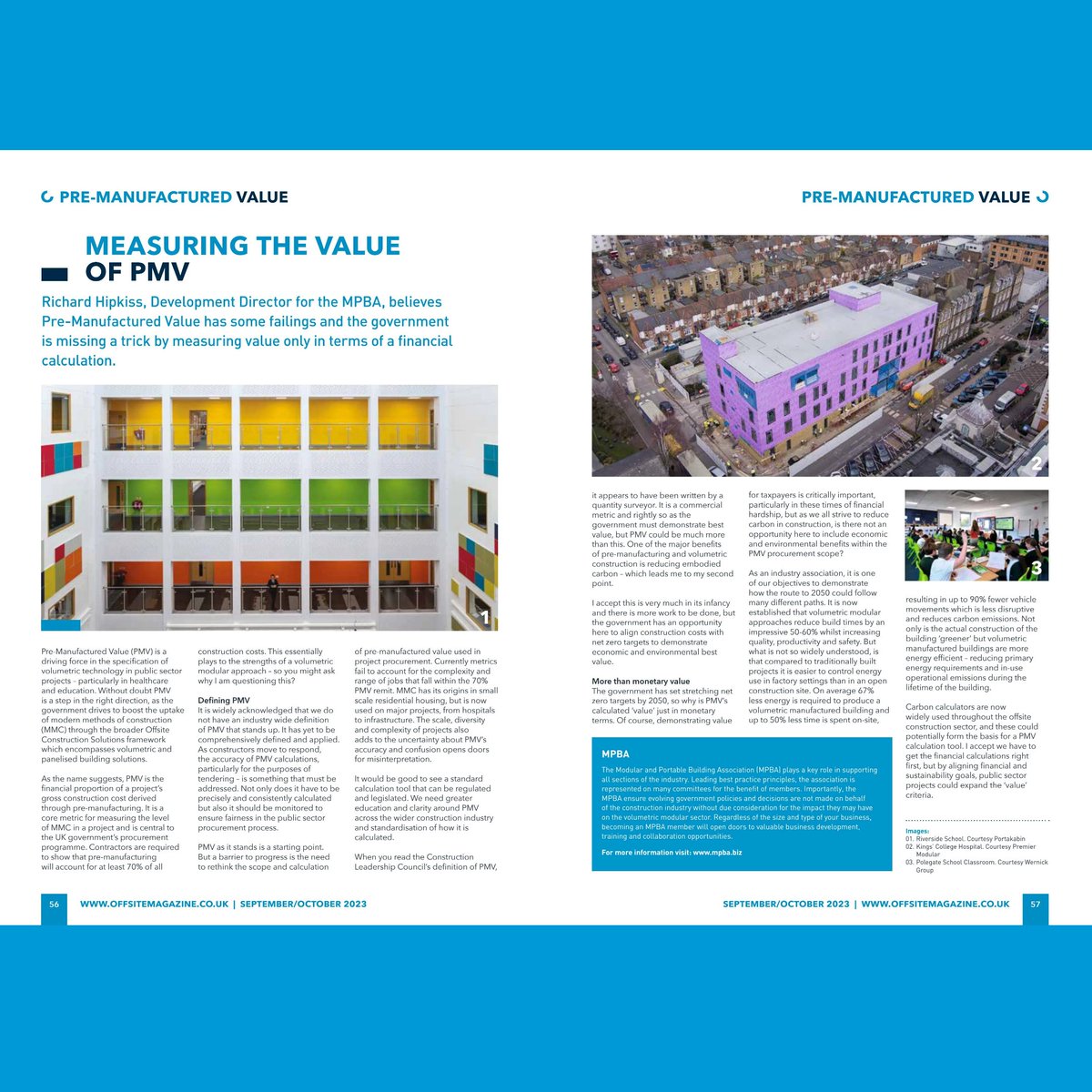 Explore Offsite (@exploreoffsite) on Twitter photo 📣 Richard Hipkiss, Development Director for the <a href="/MPBAUK/">Modular and Portable Building Association (MPBA)</a> believes Pre-Manufactured Value has some failings and the government is missing a trick by measuring value only in terms of a financial calculation.
📰 Read the full article here: ow.ly/NHBs50PL0VN
#Offsite #MMC 📣 Richard Hipkiss, Development Director for the <a href="/MPBAUK/">Modular and Portable Building Association (MPBA)</a> believes Pre-Manufactured Value has some failings and the government is missing a trick by measuring value only in terms of a financial calculation.
📰 Read the full article here: ow.ly/NHBs50PL0VN
#Offsite #MMC
