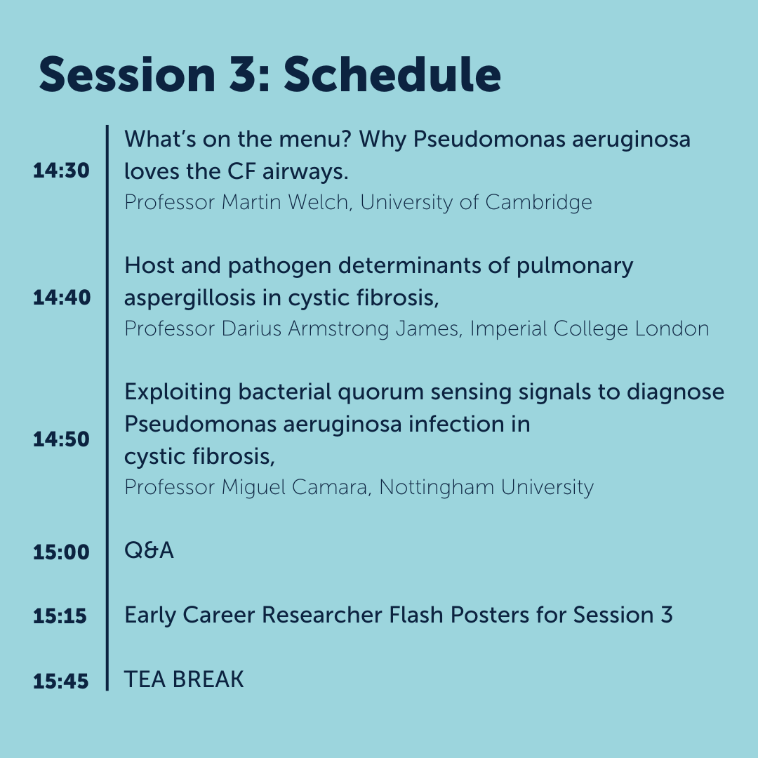 cftrust's tweet image. Settling down at #UKCFC for our next talk on CF lung infections. Updating on what Pseudomonas aeruginosa likes to eat &amp;amp; why that’s important for treating the infections it causes in CF lungs. Nottingham-based Prof Miguel Camara’s research addresses how infections are diagnosed.
