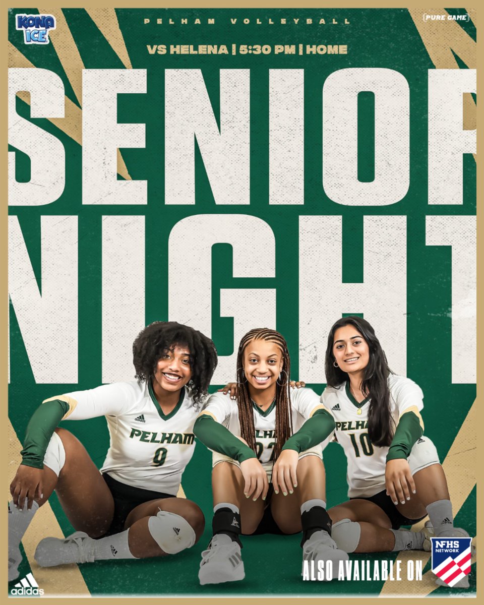 Pelham Volleyball (@thepelhamwayvb) on Twitter photo It is SENIOR NIGHT ON "THE HILL" for Volleyball.
Come out and support the LADY PANTHERS as they take on Helena tonight at 5:30.
Can't make it to the game, then you can tune in on the NFHS Network for live coverage.
#ThePelhamWayVB
<a href="/ThePelhamWaySOC/">Pelham Panther Athletics Social Media</a>
@ThePelhamWayPRN It is SENIOR NIGHT ON "THE HILL" for Volleyball.
Come out and support the LADY PANTHERS as they take on Helena tonight at 5:30.
Can't make it to the game, then you can tune in on the NFHS Network for live coverage.
#ThePelhamWayVB
<a href="/ThePelhamWaySOC/">Pelham Panther Athletics Social Media</a>
@ThePelhamWayPRN