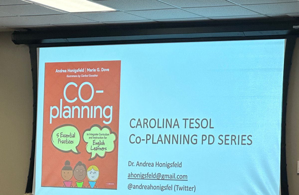 Excited to attend Carolina TESOL Co-Planning PD series with a few members of Team Taylors! Thank you <a href="/TanyaFrancaESOL/">Tanya Franca</a> for the invite!   #makingdiversityequitable #allmeansall #ml