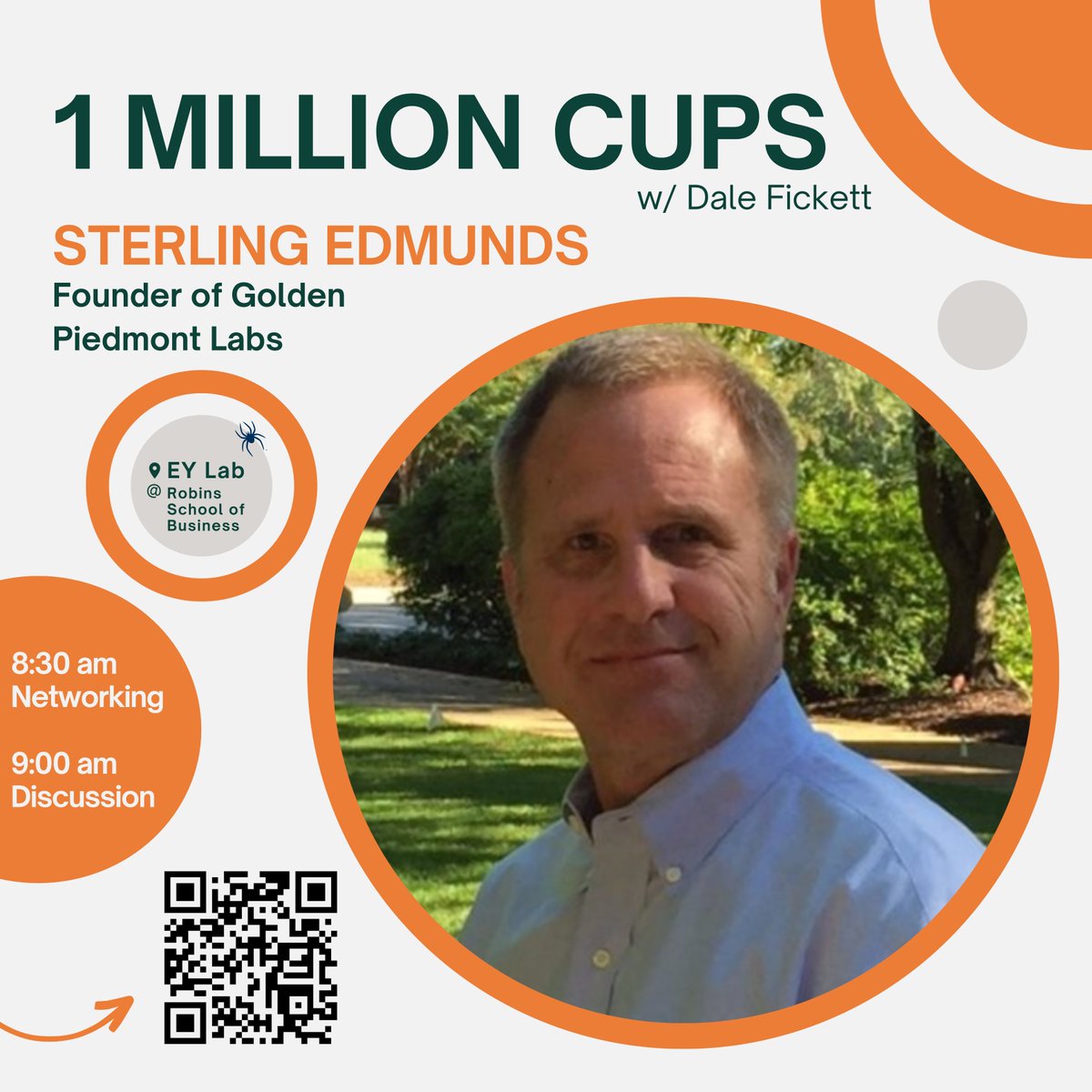 Scaling up Agriculture? Join us and hear Sterling Edmunds, Co-CEO and  of Golden Piedmont Labs. He will join Dale Fickett for the next 1 Million Cups on October 4th. meetup.com/opentrellis/ev…

#agriculture #entrepreneurship #innovationecosystems #ruraldevelopment