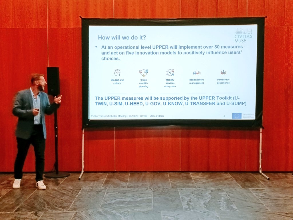 project_upper's tweet image. Its #UpperprojectEu time muchachos! A big shout-out to our project Coordinator @mirceasteriu for the smart presentation @CIVITAS_EU @NetZeroCitiesEU