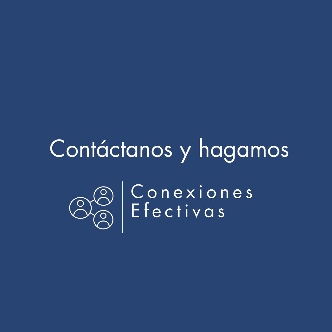 Hoy, quiero compartir la profunda importancia de cultivar #relacionessólidas en este mundo donde estamos cada vez más #interconectados. Es por esta razón que hemos fundado #ConexionesEfectivas. Creemos firmemente que estas conexiones son el motor que impulsa el crecimiento