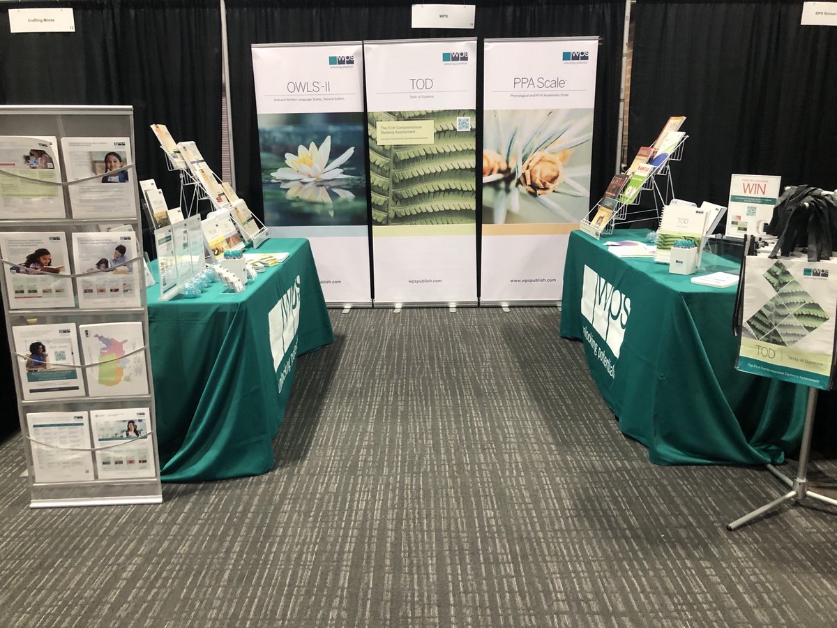 wpspublish's tweet photo. WPS is at Booth #11 at the @reading_league #TRLConf2023! Stop by and say hi! You can also enter our raffle, get a 20% discount code, and ask the experts about #dyslexia assessments and intervention resources. #ScienceofReading #TestsofDyslexia https://t.co/iJmsoq3ulu