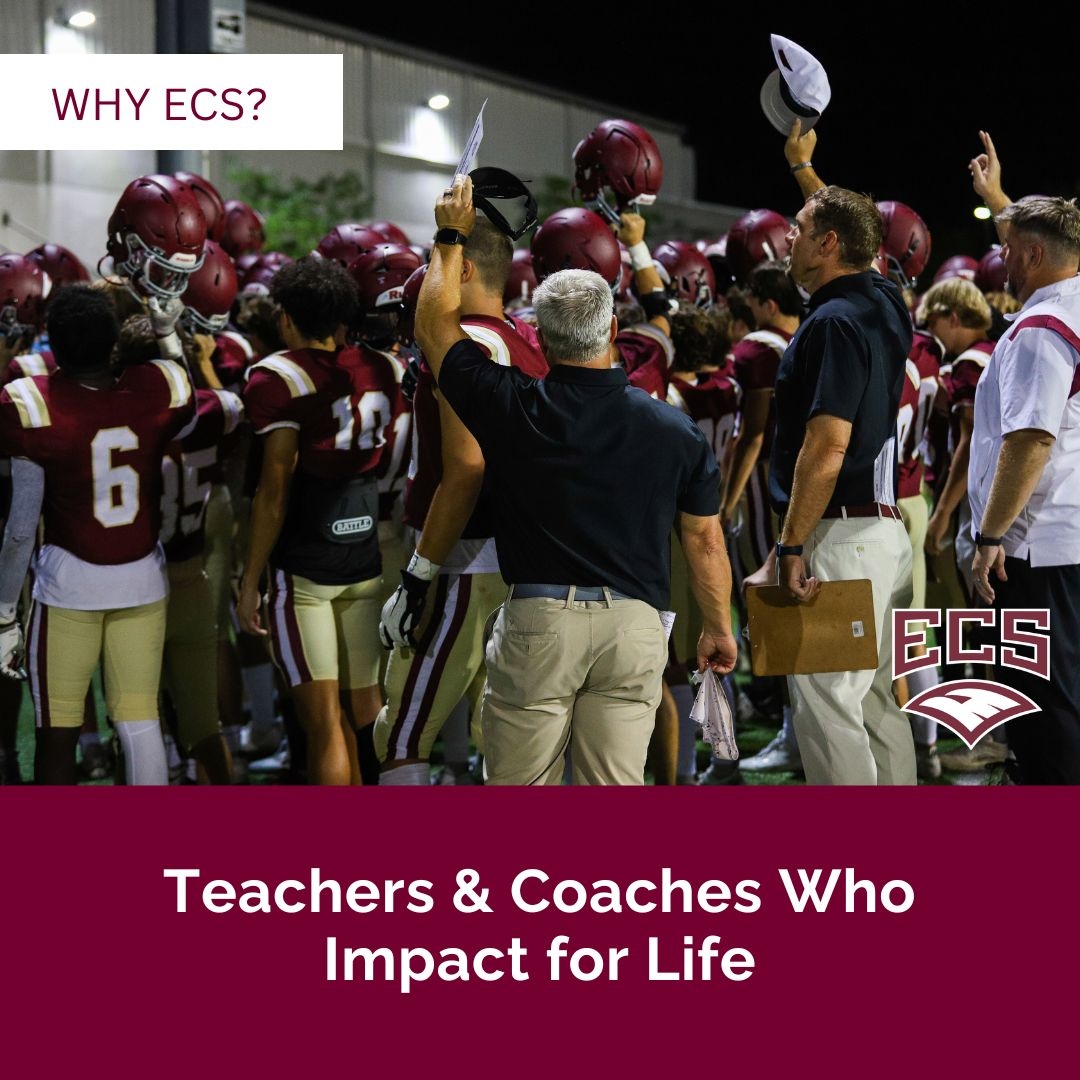 WHY ECS? Our teachers are not only passionate about teaching their subjects, but they also love their students and use every opportunity in the classroom, in discipleship groups and on the playing field to challenge them to know the Lord Jesus Christ.  

#ECSeagles