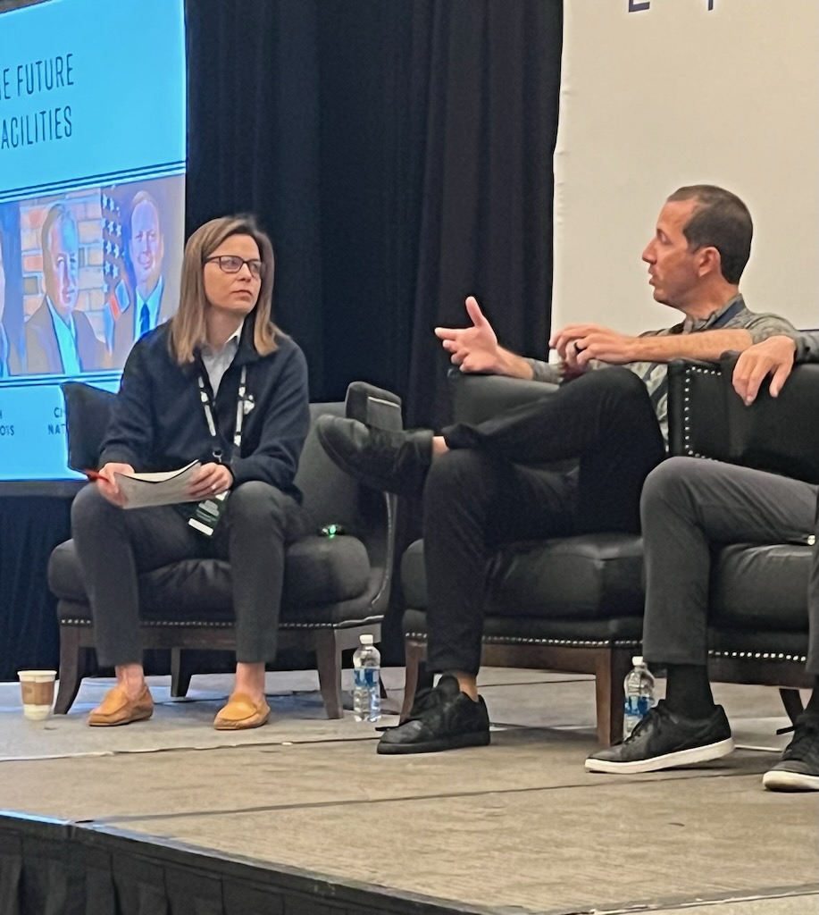 AECOMSports's tweet photo. 🌟@AECOMSports Principal Greg Brown takes center stage at @ADsymposium! 🏟️ Exciting insights on the Future of Athletics Facilities—an exclusive peek into the visionaries shaping the collegiate sports landscape. 🔍Connect with the best in the game. 🏀🏈
#CALS23 #GameChanger https://t.co/FY4fgQM77R