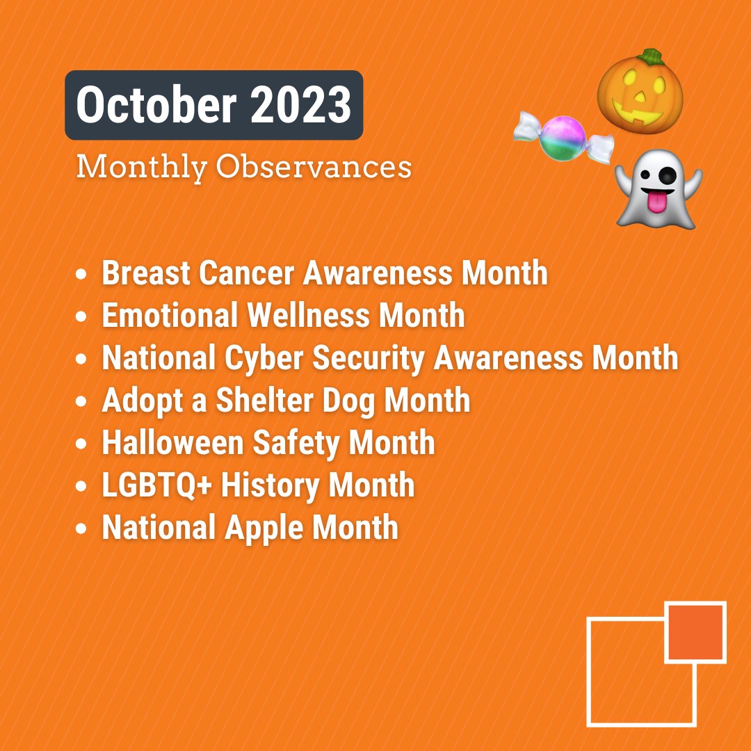thundertech's tweet image. New month means new #SocialMediaCalendar drop! 🗓️✍️🎃
What observances and dates will you incorporate in October? 
#DigitalMarketing #SocialMediaHolidays