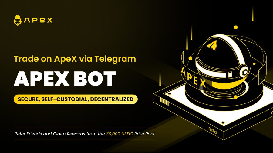 ARB_Universe's tweet photo. ✨ @OfficialApeXdex has launched #APEXBOT to allow its users to trade using their #Telegram accounts
✨ #ApeXPro is a non-custodial trading platform that delivers limitless cross-margined perpetual contracts to its metacommunity under a new social trading framework.
🔽 VISIT
https://t.co/6ftF17BzGP
#ARB_Universe