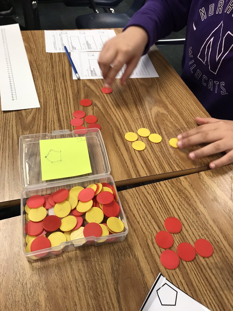 ladonnaschwab's tweet photo. Ms Medina’s math scholars at Ted Polk MS using chips to add integers. So much learning going on. They were also greeted at the door with cards for random seating. @kara_miller3 @garveyt1 #pantherspersever #cfbproud #WeAreCFBMath https://t.co/bVasR5NaU0