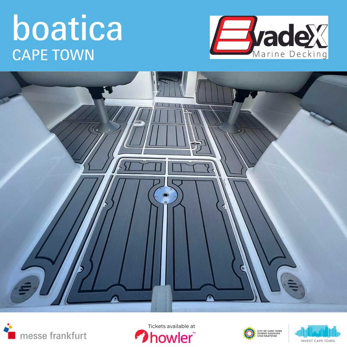 EvadeX offers custom-designed, and professionally installed EvadeX Marine Decking for a wide range of applications. EvadeX will survey and digitally scan your vessel. Once colour and design are chosen the EvadeX is precisely fabricated.