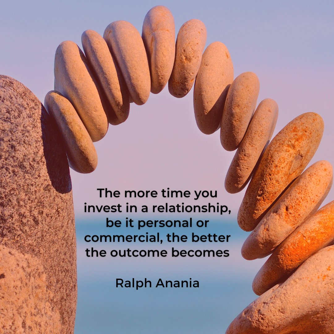 RalphAnania's tweet photo. What happens when you put time and effort into building and nurturing relationships? 

The more you put into a relationship, the more you get back in return, and the stronger the relationship becomes.

#morganjamespublishing #barnesandnoble #powellbooks https://t.co/LVbjNAqgkD