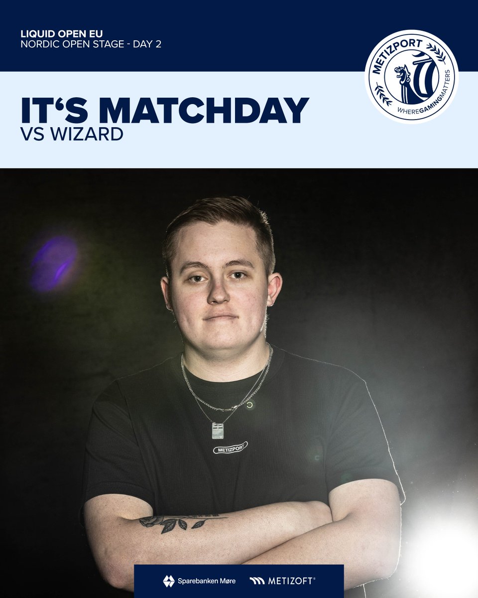 Metizport's tweet photo. Day two is here, and we're ready to play against @wizardggez 🔥

For live updates, you can go to @mzplive or follow the bracket below 👇

#LiquidOpen | #wheregamingmatters
