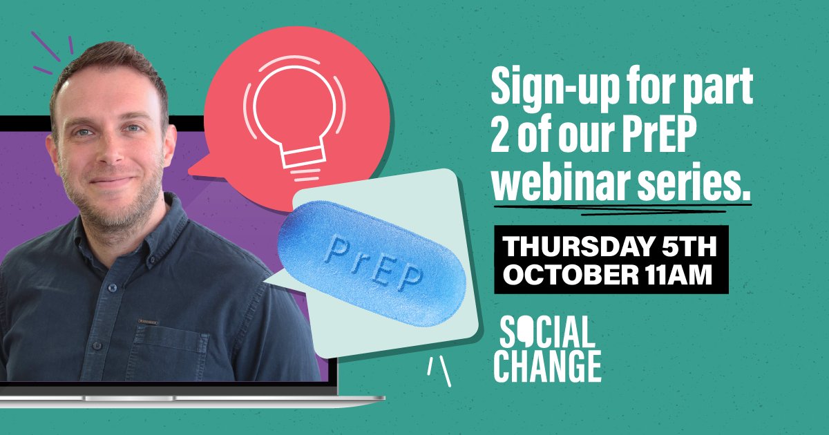 Not long until the second instalment of our two-part webinar series! We are taking a special focus on all things PrEP, exploring previous campaigns and how behavioural insights can be effectively applied to deliver impact. Sign up for part 2 on Thursday! bit.ly/3ZV5nUZ