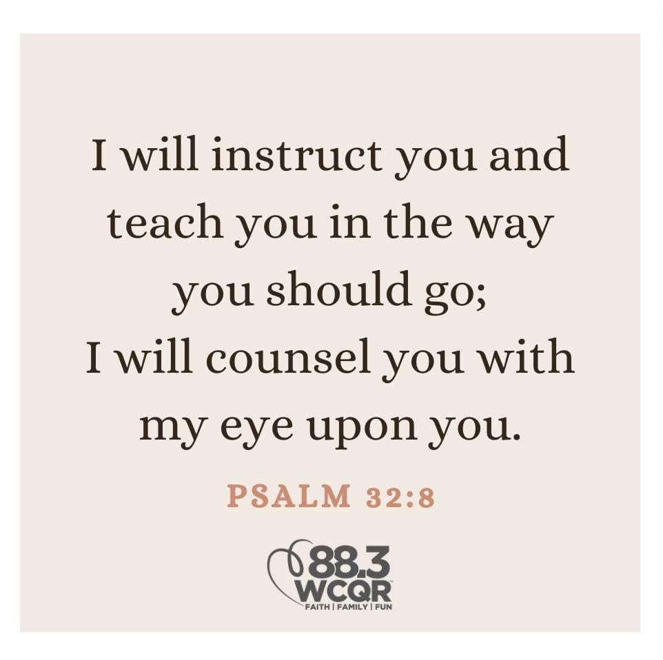 Although the journey may seem unclear, His presence is always there...leading, guiding, & directing us. Just speak to Him ✴️

#wcqr #localchristianradio #jesusiswithyou