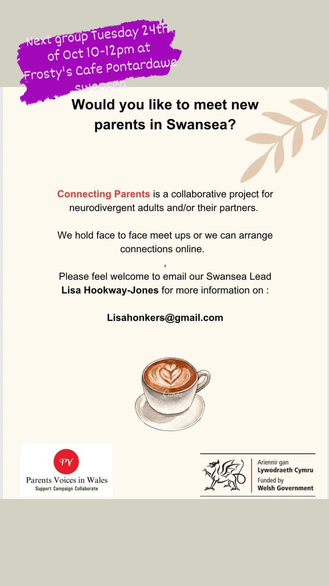JoSoHappy83's tweet photo. IT’S HAPPENING! #Neurodivergent adults are getting together across #Wales Finding their tribe and kicking #isolation and #lonliness to the kerb! 

Please Share Share Share! 

More Locations available soon!

Gotta love a free cuppa! 

#ADHD #Autistic #Dyslexic #Youtime 

@PCamhs https://t.co/jKjO1UnY6J