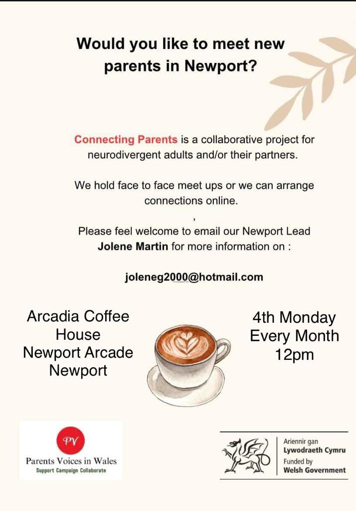 JoSoHappy83's tweet photo. IT’S HAPPENING! #Neurodivergent adults are getting together across #Wales Finding their tribe and kicking #isolation and #lonliness to the kerb! 

Please Share Share Share! 

More Locations available soon!

Gotta love a free cuppa! 

#ADHD #Autistic #Dyslexic #Youtime 

@PCamhs https://t.co/jKjO1UnY6J