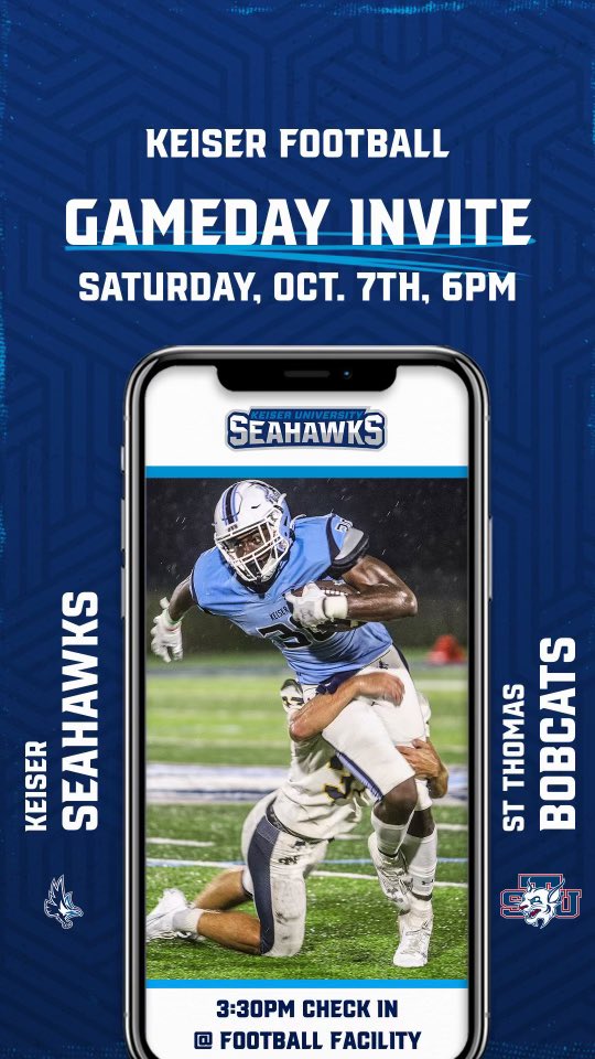 I will be attending the Keiser football game this weekend! @CoachJLord1 @CoachBiggaberry @KeiserFootball @CoachEP_OHS