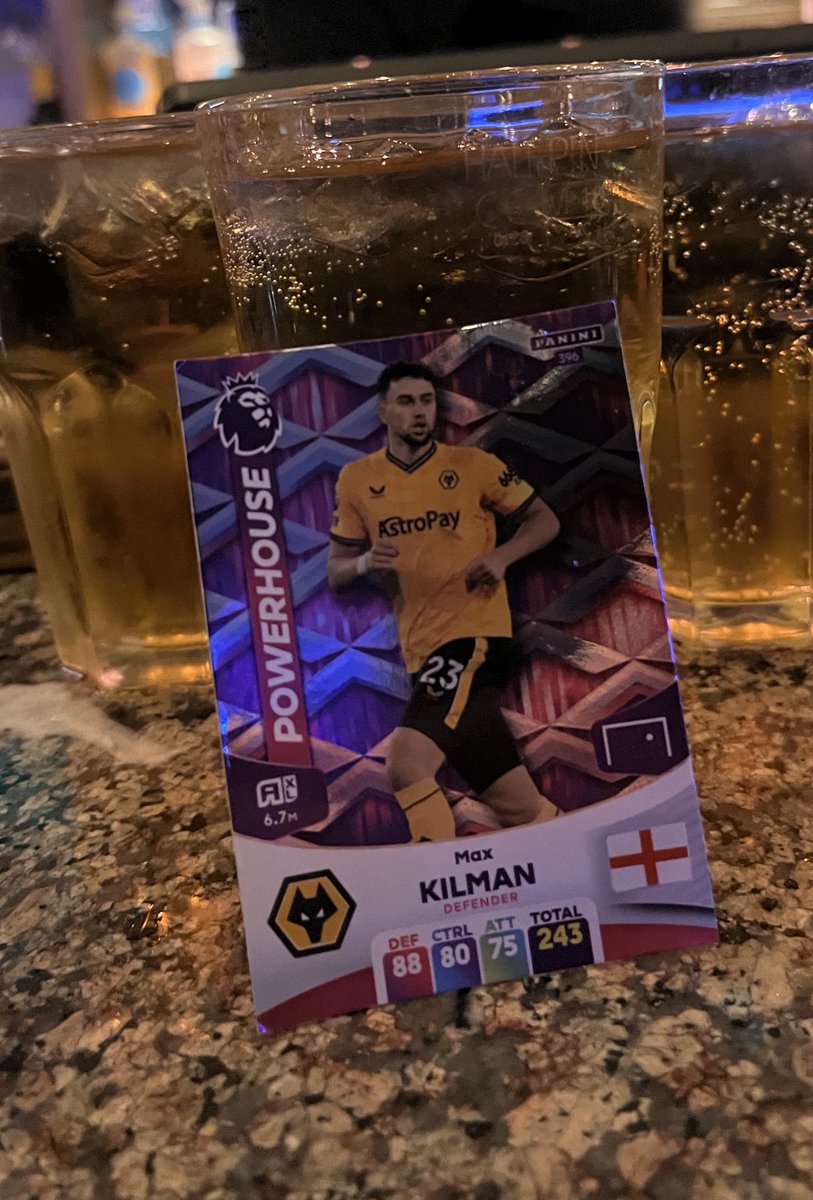 Found this Kilman card at my mate’s gaff &amp; took it out round town on Saturday - here he is in the George Wallis having a few vodkas - #WWFC