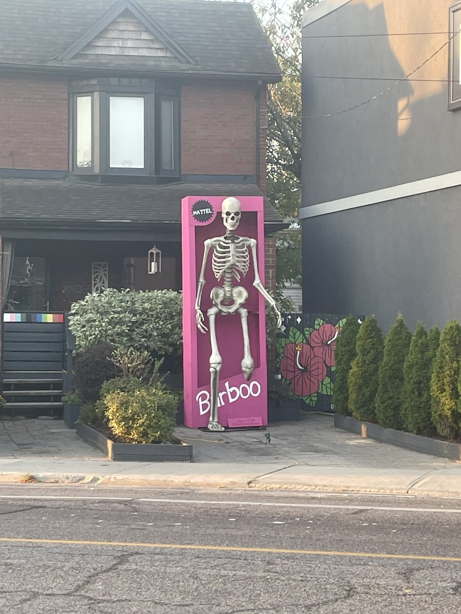 My neighbours are back with their annual giant skeleton