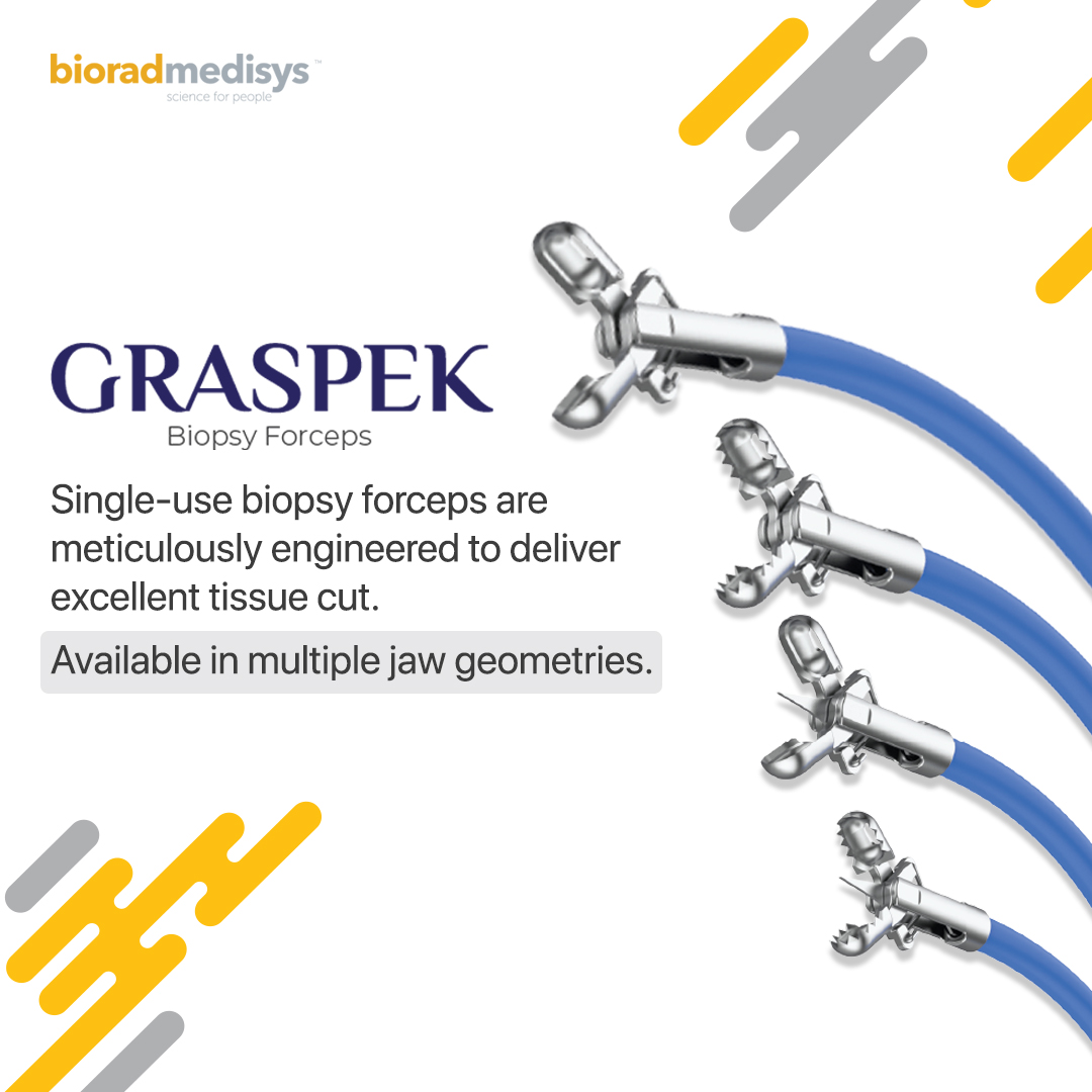biorad_medisys's tweet photo. Graspek Biopsy Forceps are meticulously engineered to enhance the diagnostic capabilities in the field of tissue acquisition for single use.
Single use disposables should not be utilized repeatedly.
#EkDisposableEkBaar #bioradmedisys #scienceforpeople
#graspek #biopsy #biopsyforceps #tissueacquisition #tissuesampling #diagnosis #grasp #precision #gastroenterology #healthcare
