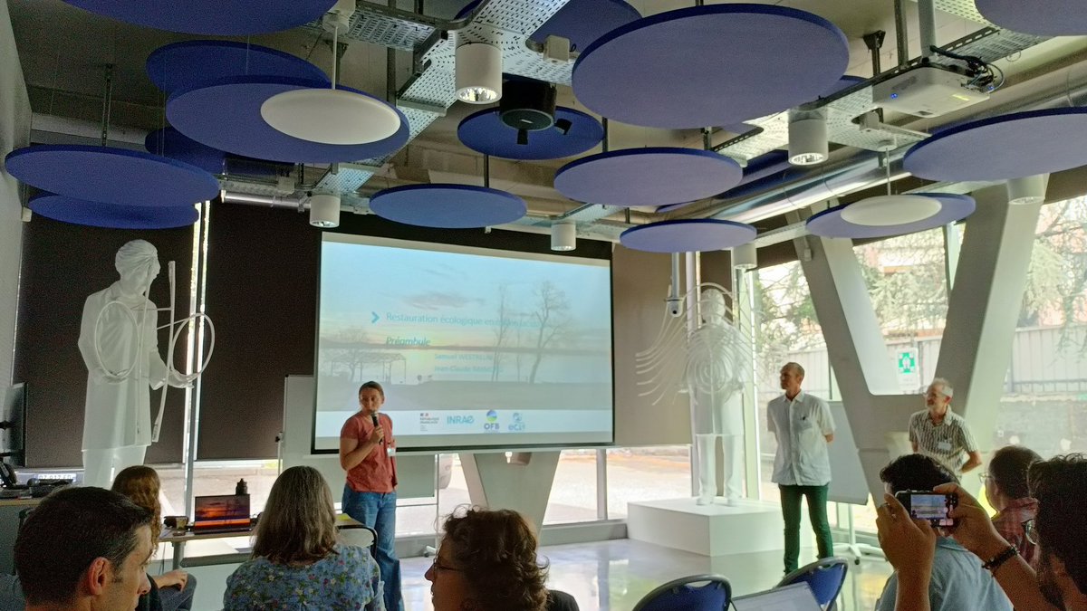 JeanGuillard's tweet photo. Séminaire sur la restauration des lacs organisé par #PoleECLA @OFBiodiversite @INRAE_France @Univ_Savoie : diagnostics, objectifs, suivis, acceptation, harmonisation, diffusion https://t.co/D1wcxvmlVP